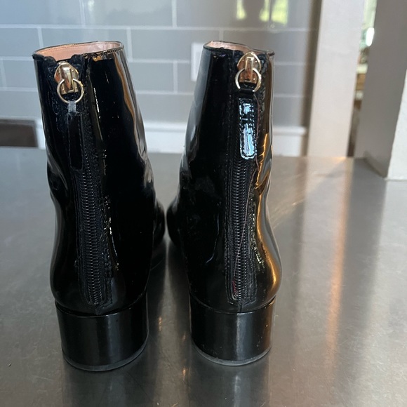 Jcrew patent leather ankle high boots size 7.5 - Picture 3 of 5